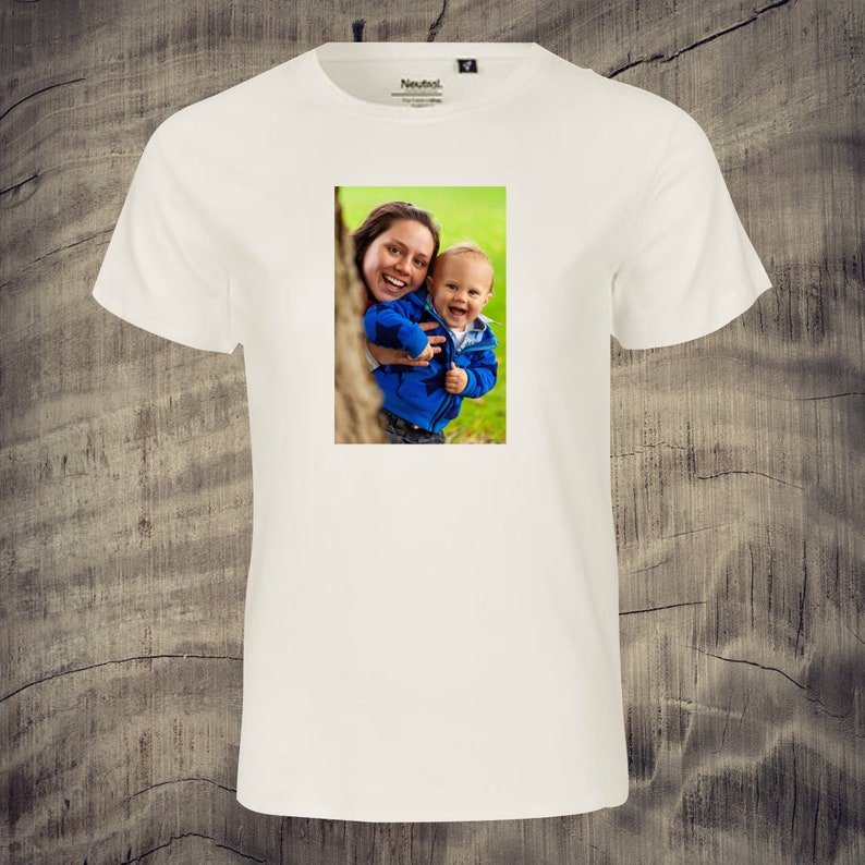 Children's t-shirt with photo printed nice gift idea unisex photo pic picture memory boys girls Nature