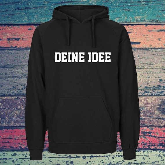 Hoodie with text, custom print on the front, training sweatshirt, sports club