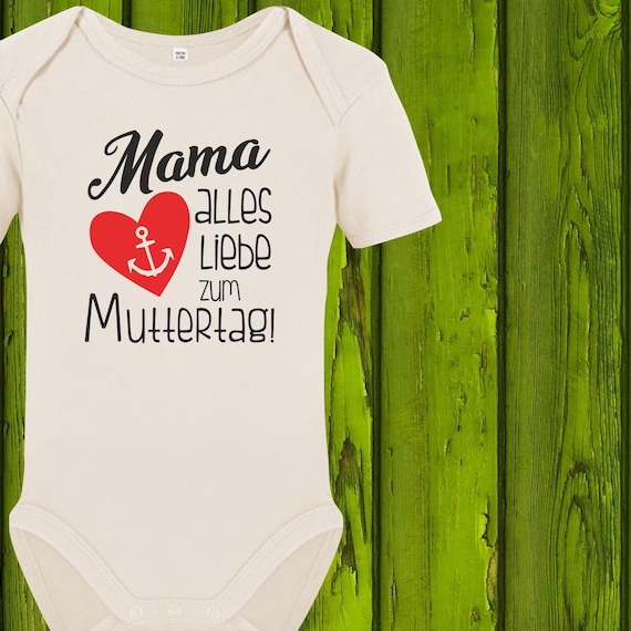 Baby Body Babybody "Mama alles Liebe zum Muttertag!" Geschenk Geburt Mum Mama Mutter Mutti