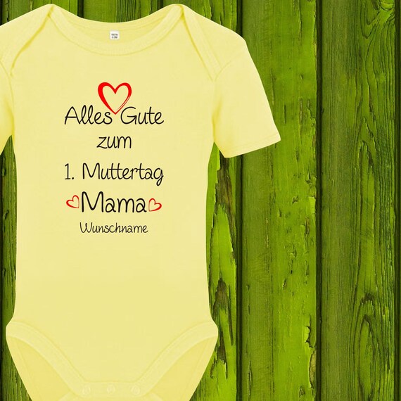 Baby Body Baby Body Happy 1st Mother's Day with desired name text Mom Mother