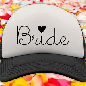 Bachelorettes Baseball Cap "Bride" Cap Trucker Mesh Beanie JGA Party Wedding Bride Baseball Veil Wife Honeymoon Women's Hat