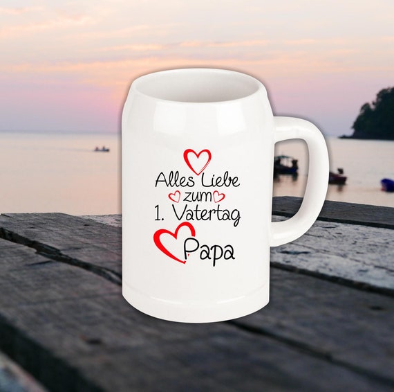 Beer mug "Happy Father's Day Dad Father Dad" 1. Father's Day Papa's Day mug to toast