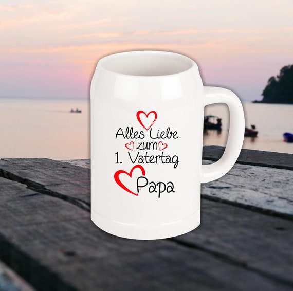 Beer mug "Happy Father's Day Dad Father Dad" 1. Father's Day Papa's Day mug to toast