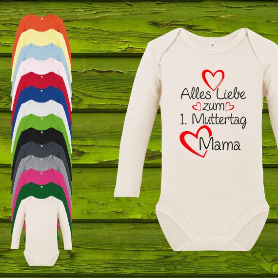 Baby Body Babybody Long Sleeve Happy 1st Mother's Day Mom