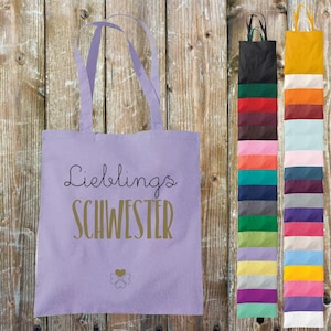 Cloth bag favorite person favorite sister cotton jute sports bag bag bag family love gift