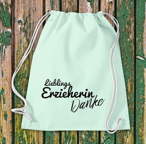 Gym Bag Favorite Teacher Thank You Gift to Teachers Cotton