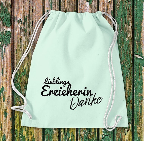 Gym bag favorite educator Thank you Gift to educators cotton