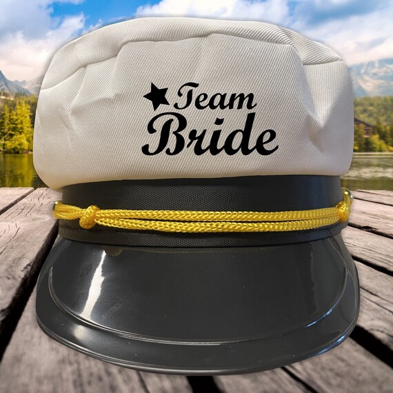 Kapitäns Mütze "Braut Team Braut Bride Team Bride" Junggesellinnenabschied JGA Captain Hat Hut Boot Verkleiden Party hamburg