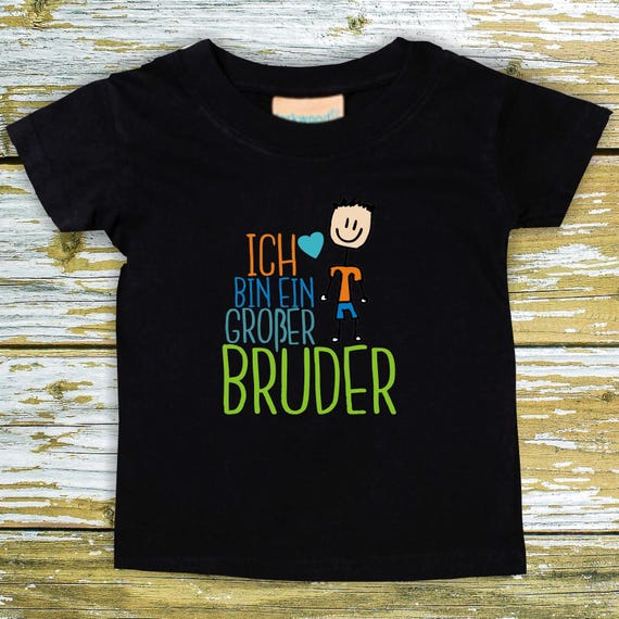 Baby Kinder T-Shirt Ich bin ein großer Bruder Geschenk Geburt
