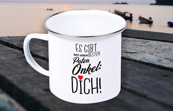 Enamel Mug Mug There is only one Best Uncle, Dad, Godfather Uncle, Grandpa.... you! Gifts for the Love Family Coffee Tea
