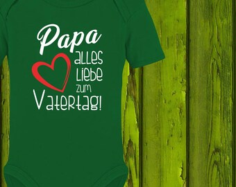 Baby Body Babybody Papa alles Liebe zum Vatertag! Geschenk Geburt Papa Vater Dad