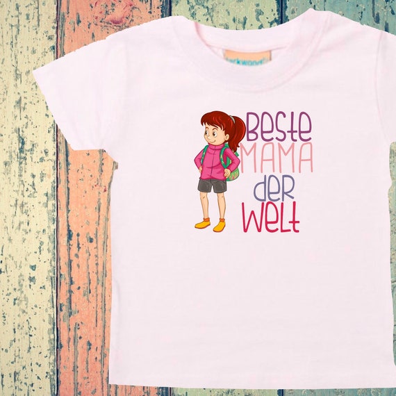 Baby Kinder T-Shirt "Beste Mama der Welt" Geschenk Geburt Familie Verwandschaft