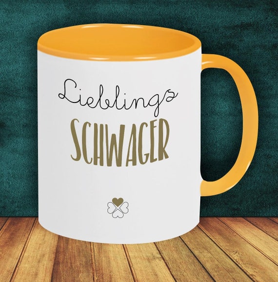 Kaffeepott "Lieblingsmensch Lieblings Schwager" Tasse Kaffeetasse Geschenk Geschenkidee Familie