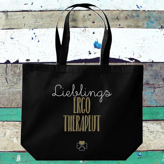 Stoffbeutel "Lieblingsmensch Lieblings Ergo Therapeut" Jute Baumwolle Tasche Einkaufen Beutel Geschenkidee