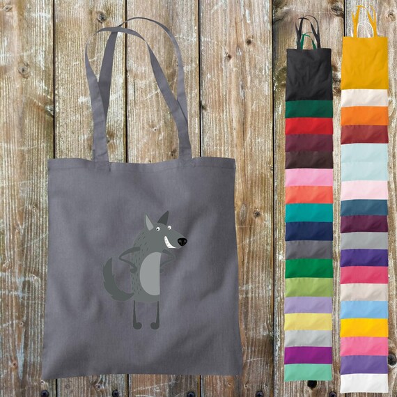 Stoffbeutel "Tiermotive Wolf Tiere Natur Wildnis" Baumwolle Jute Sportbeutel Tasche Beutel Geschenk