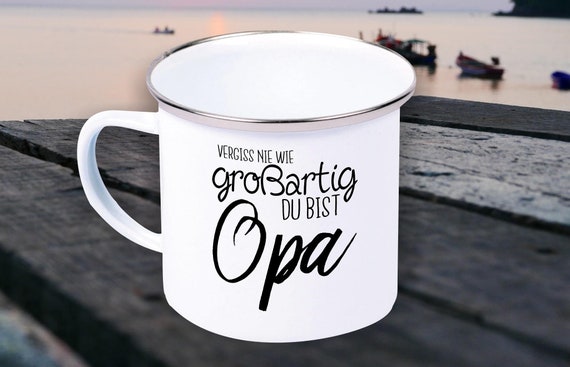 Enamel Mug/Cup Never Forget How Great You Are --- Gifts for Mom, Dad, Grandma or Grandpa, Loved Family, Coffee, Tea