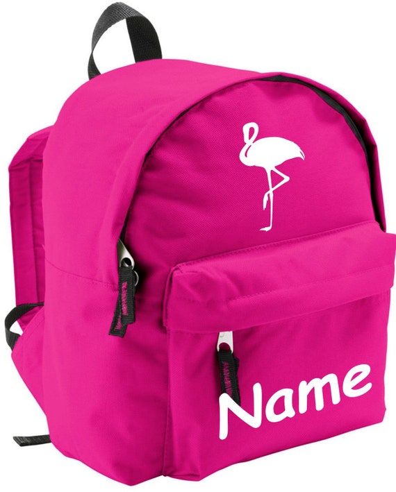 Children's backpack Flamingo with desired name Kita