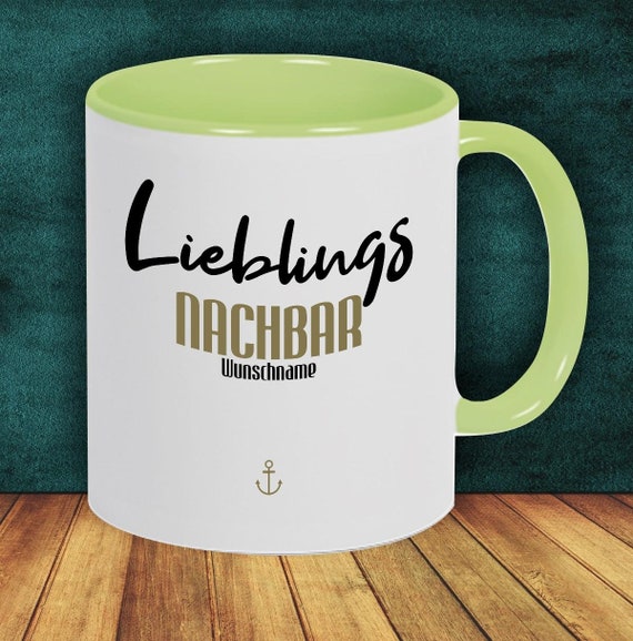 Coffee Mug "Favorite Person Favorite Neighbor" Mug with desired name Coffee Mug Gift Gift Idea Family