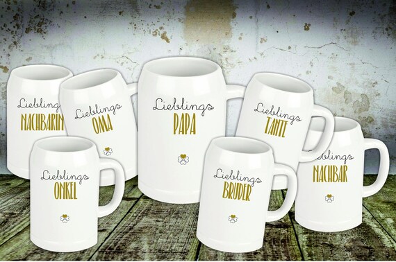 Beer mug, favorite great-grandpa, grandma, mom, dad, uncle, gas station, great-grandma, brother, sister, mug for toasting, gift, favorite person, family