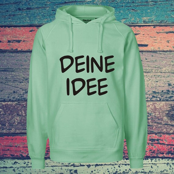 Kapuzensweat Hooded mit Text,  Wunschdruck auf der Vorderseite Trainings Sweatshirt Sport Verein Hoodie Unisex
