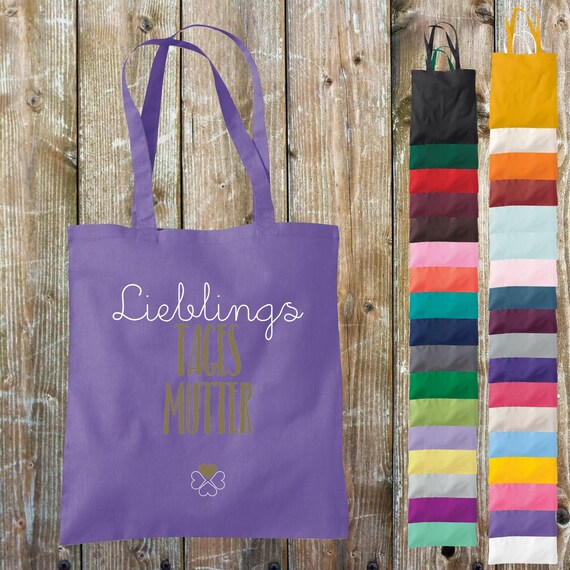 Stoffbeutel "Lieblingsmensch Lieblings Tages Mama" Baumwolle Jute Sportbeutel Tasche Beutel Geschenk