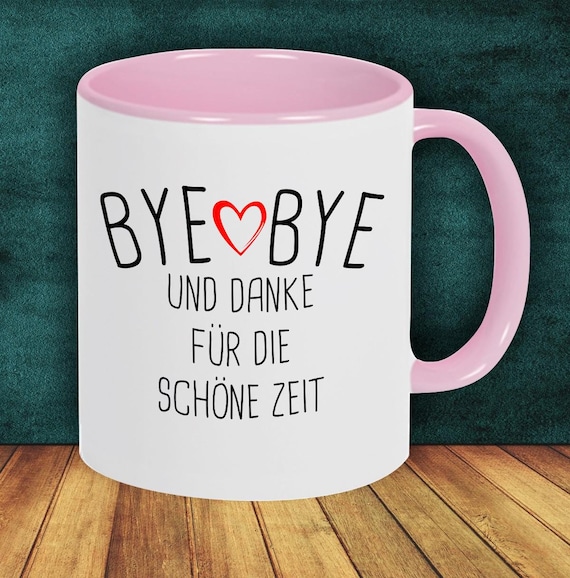 Coffee Pot Cup Coffee Cup Bye Bye and Thank You for the Beautiful Time Gift