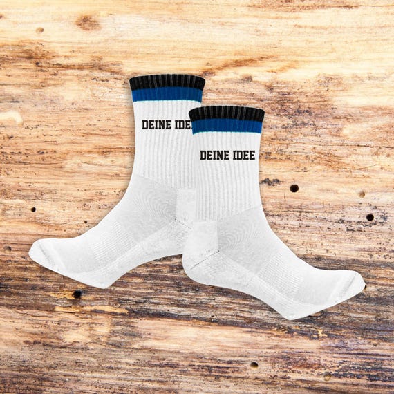 Socks Tennis Socks Idea Text Desired Name Photo Image Club Logo Logo Company Party Gift Tennis Socks