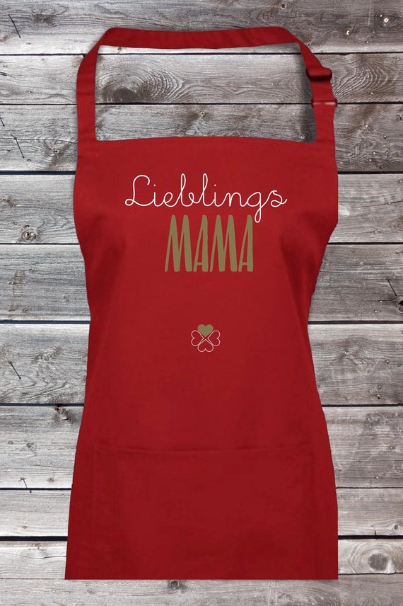 Cook Back Apron "Favorite Person Favorite Mama" Grill Apron Apron DIY Garden Bib Apron