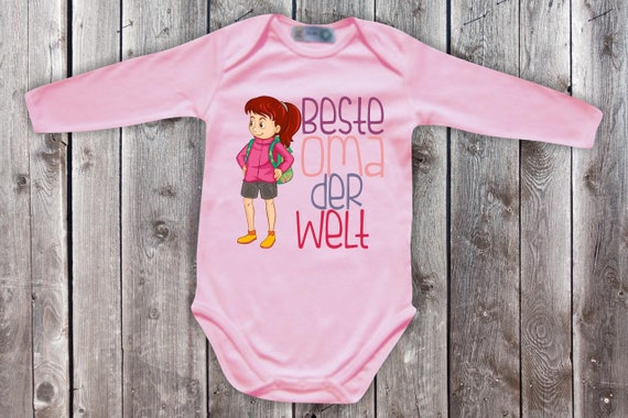 Baby Body Babybody Langarm "Beste Oma der Welt" Familie Bodysuits Geschwister