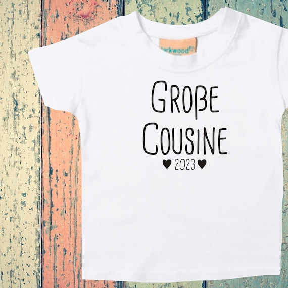 Baby Kids T-Shirt Big Cousin 2025 2026 2027... Wish Year Gift Birth