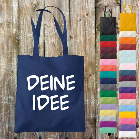 Cloth bag custom name custom text cotton jute sports bag bag bag family love gift
