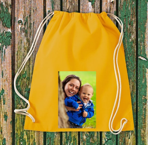 Turnbeutel mit deinem Foto bedruckt Pic Bild Gymsack Sportbeutel Tasche Beutel