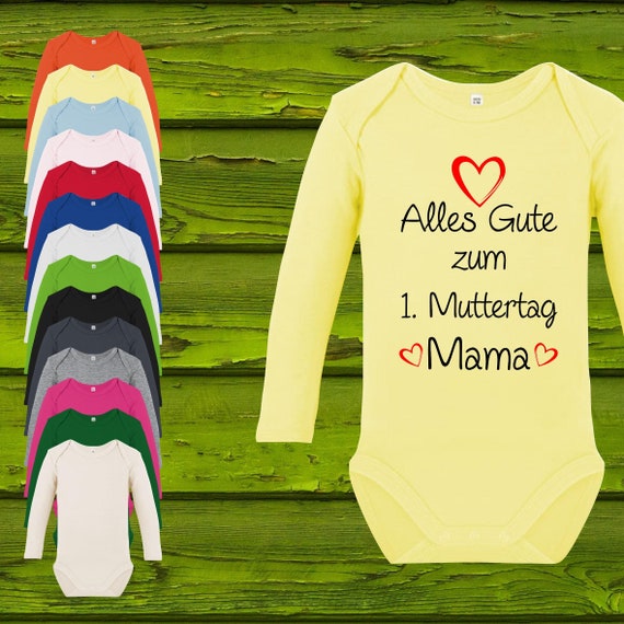 Baby Body Baby Body Long Sleeve Happy 1st Mother's Day Mom