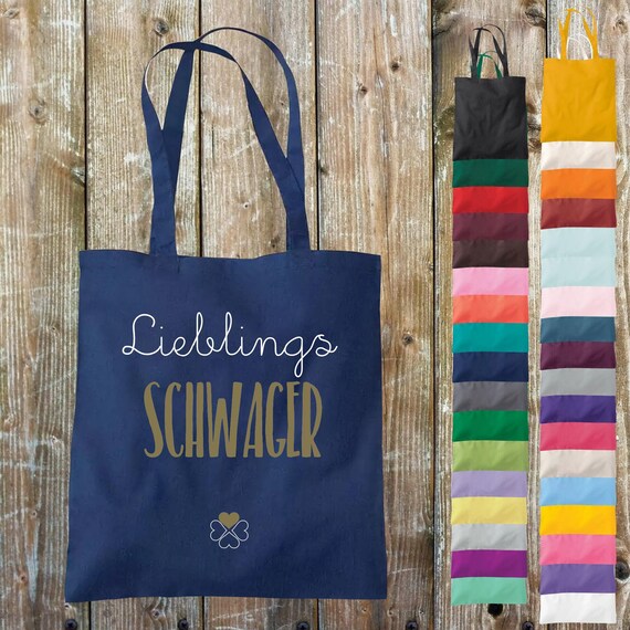 Tote bag "Favorite person Favorite brother-in-law" Cotton Jute Sports bag Bag Pouch Gift