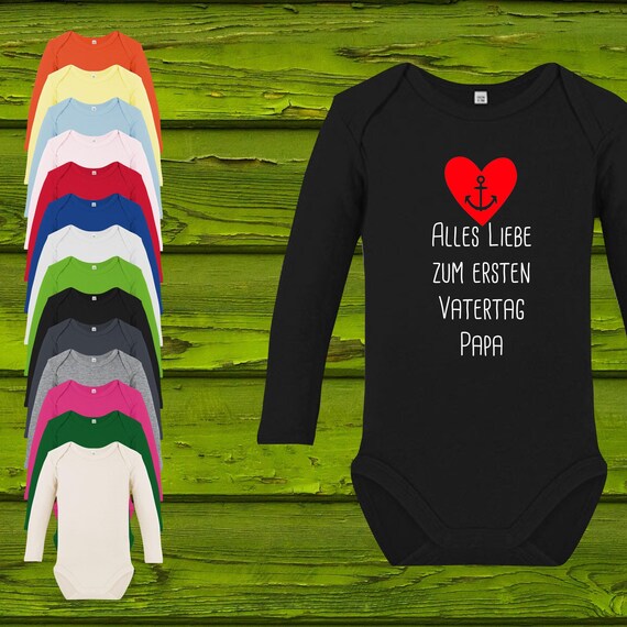 Baby Body Langarm  Babybody Alles Liebe zum ersten Vatertag Geschenk Longsleeve