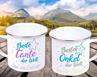 Gift ideas Mug Set for the dear uncle and the dear aunt of the world, Thank you for existing!