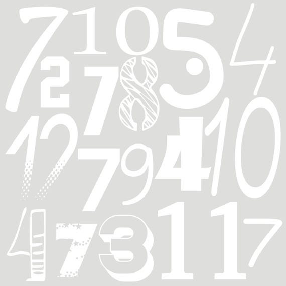 Custom print for self-printing Numbers Number Numbers Iron-on transfer Water-based printing! Many colors individually personalize