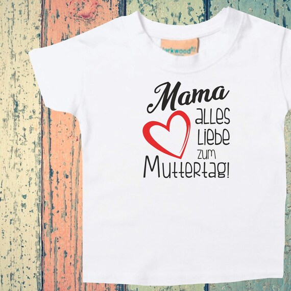 Baby Kids T-Shirt "Mama Happy Mother's Day!" Gift Birth Mama Mum Mommy Mommy