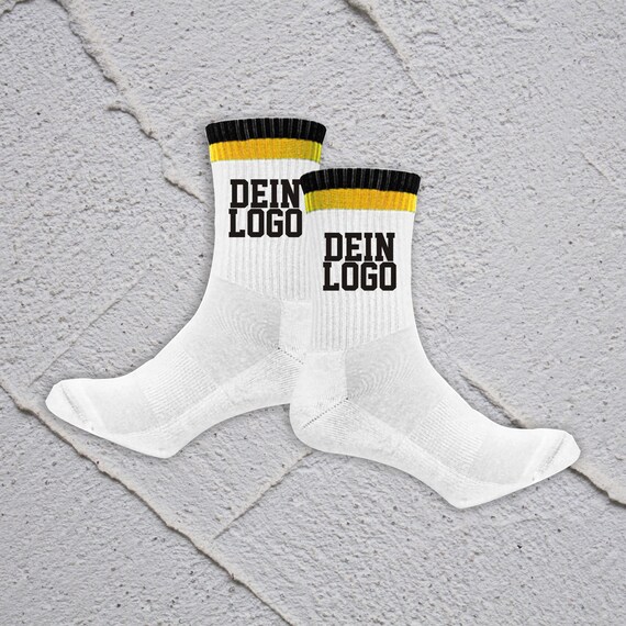 Socks Tennis Socks Idea Text Logo Club Company Party Gift Tennis Socks