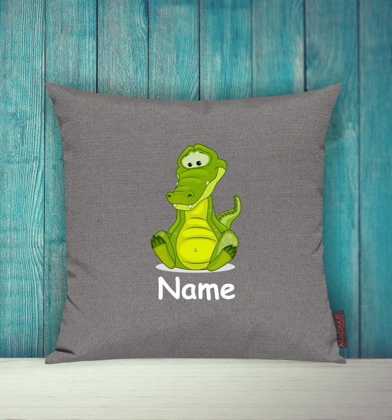 Cushion Cover Sofa Cushion Animals Animal Crocodile Custom Name Decoration Children's Room Gift Animals Nature Foxes Forest