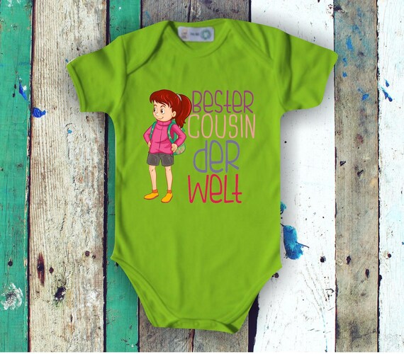 Baby Body Babybody "Best Cousin in the World" Bodysuits Family Siblings