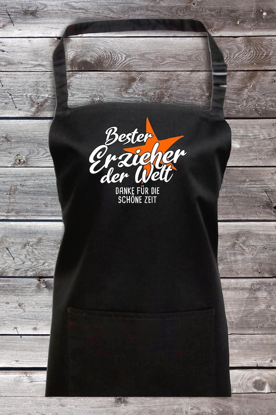 Cooking Baking Apron "Best Educator in the World Thank you for the great time" Grilling Grill Apron Apron DIY Garden Bib Apron