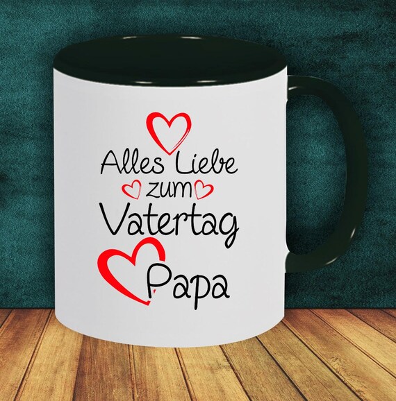 Kaffeepott "Alles Liebe zum Vatertag Papa" Tasse Kaffeetasse Teetasse Geschenk Mug