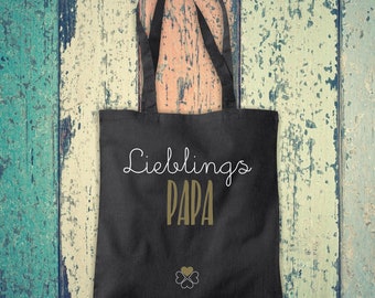 Stoffbeutel Lieblingsmensch Lieblings Papa Baumwolle Jute Sportbeutel Tasche Beutel Familie Liebe Geschenk