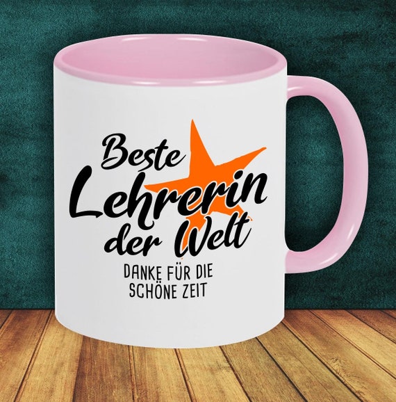 Coffee pot cup coffee cup best teacher in the world thanks for the good time gift to female teachers