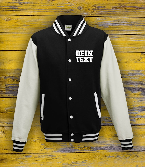 Varsity Jacket College Jacket with desired print on the front/back Training Jacket Sports Club