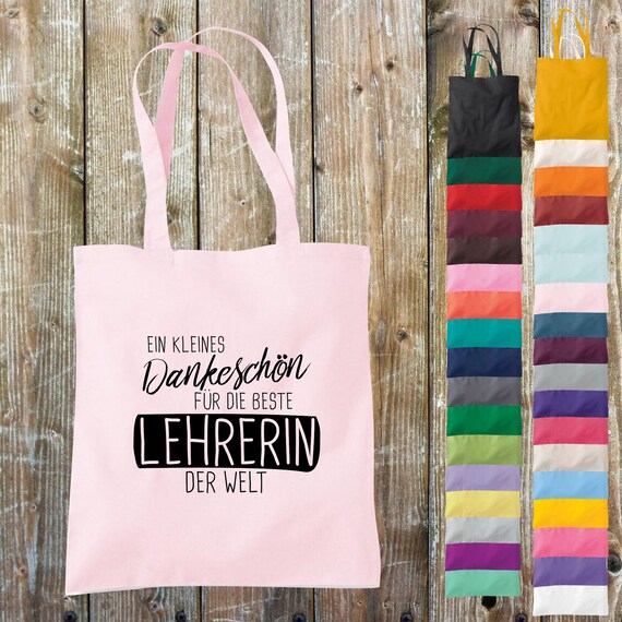 Cloth bag jute cotton bag a small thank you for the best teacher in the world gift