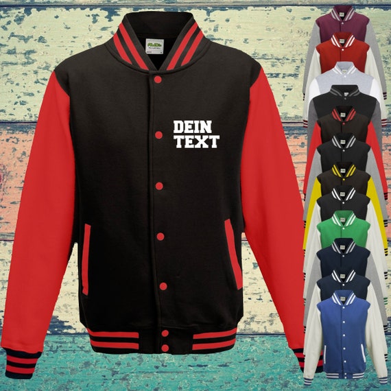 Varsity Jacket College Jacket with custom print on the front Training Jacket Sports Club