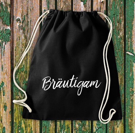 Gym Bag Groom Bachelor Party Cotton Gymsack