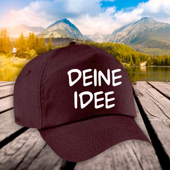 Baseball cap with desired text text idea cap hat your text desired name